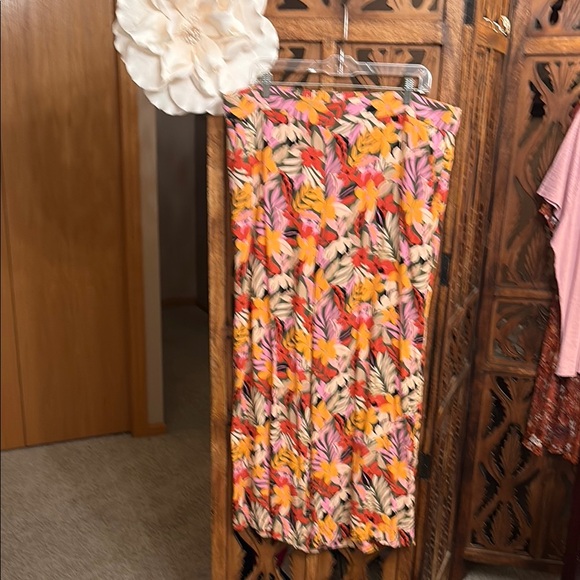 Floral Print Women's Pants Size XL - Picture 1 of 4